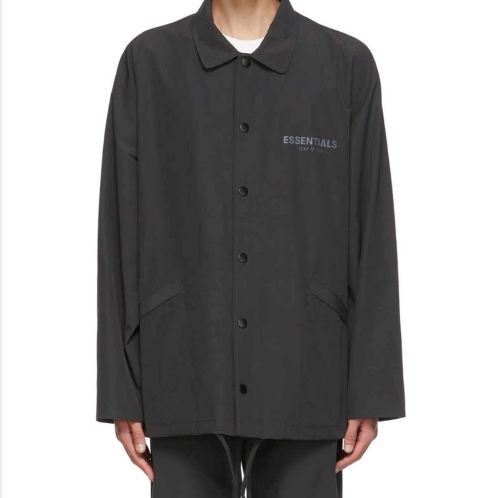 Essentials Black Coach Jacket - image 1